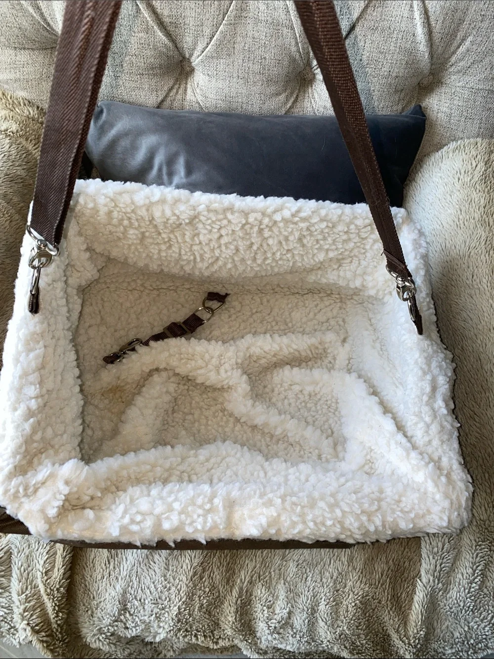 Solvit Tagalong Pet Booster Seat - Brown - Large